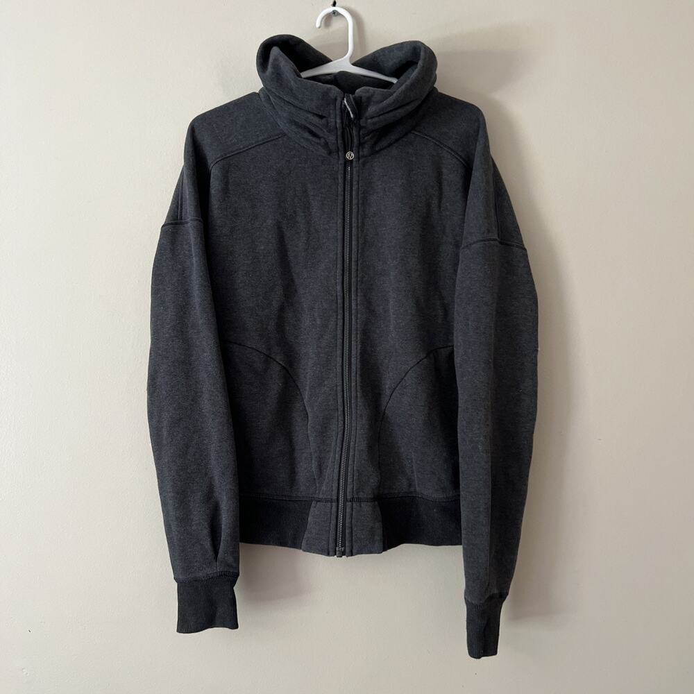 Lululemon Gray Jacket Womens Full Zip Sweatshirt Size 12